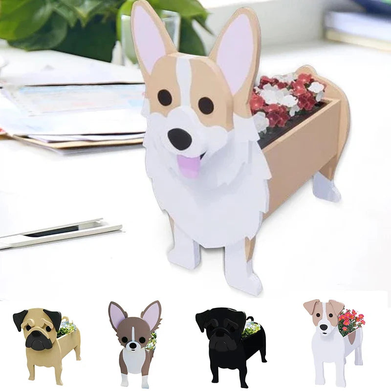 Flowerpot - Pawsome - dog planter - Different breeds