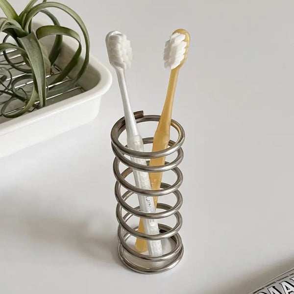 Stainless Steel Cylindrical Spring Stand Holder