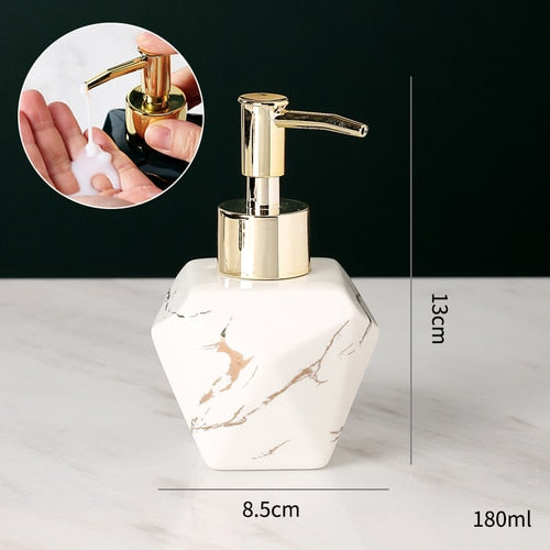 Elegant Solid Marble Soap Dispenser