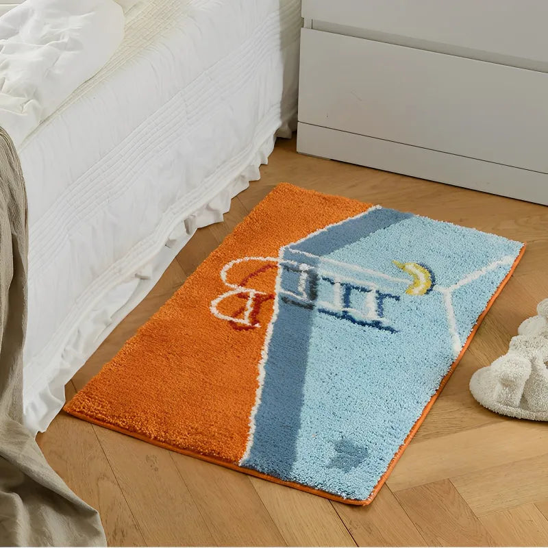 Swimming Pool Hand-Crafted Bath Mat