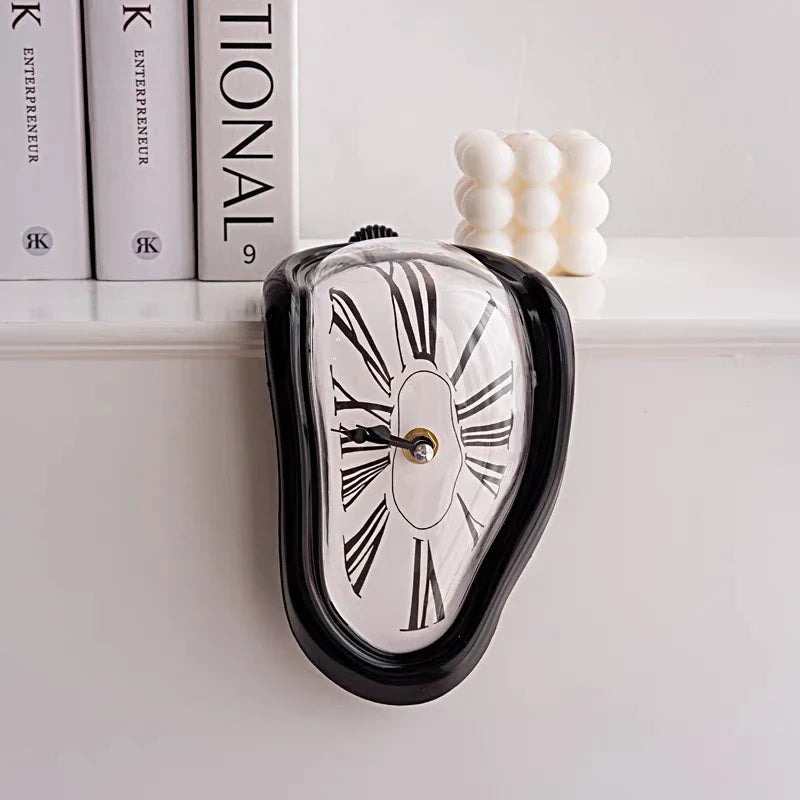 Wall Clock - Surreal Melting Clock Dali Style