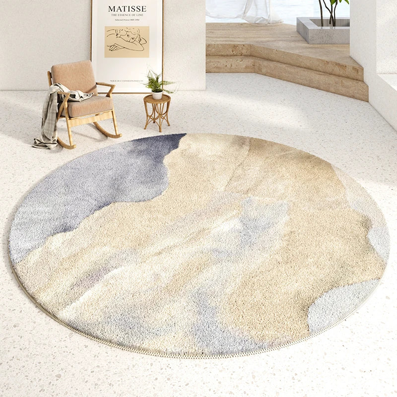 Luxury Minimalist Soft Round Rug