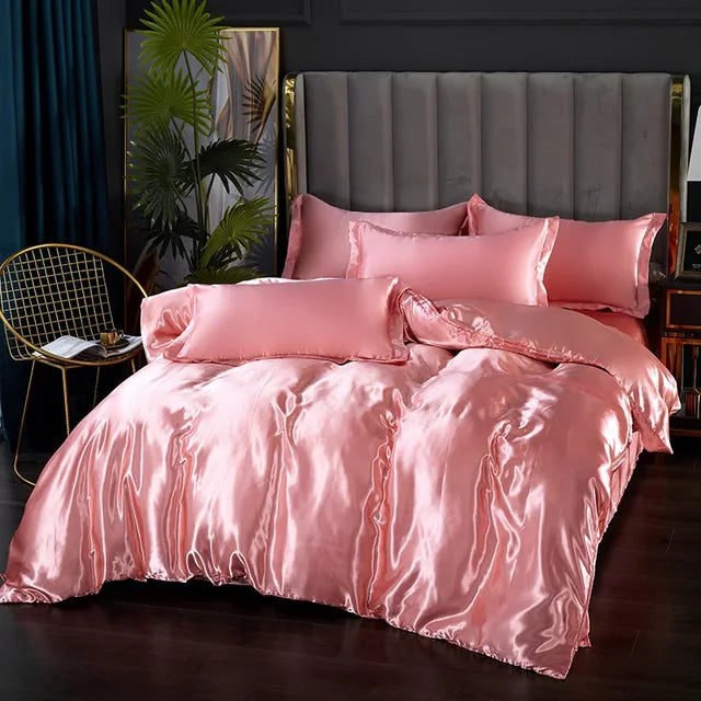 LuxeSilk Satin Bedding Set – Premium Silk Elegance