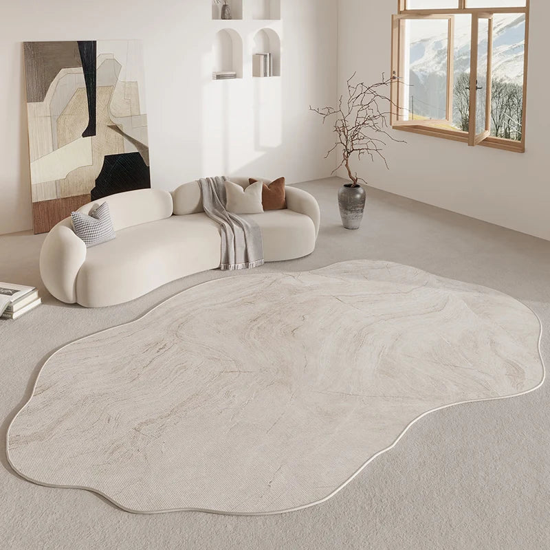 Beige Abstract Cream Style Rug