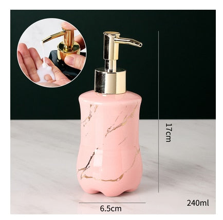 Elegant Solid Marble Soap Dispenser