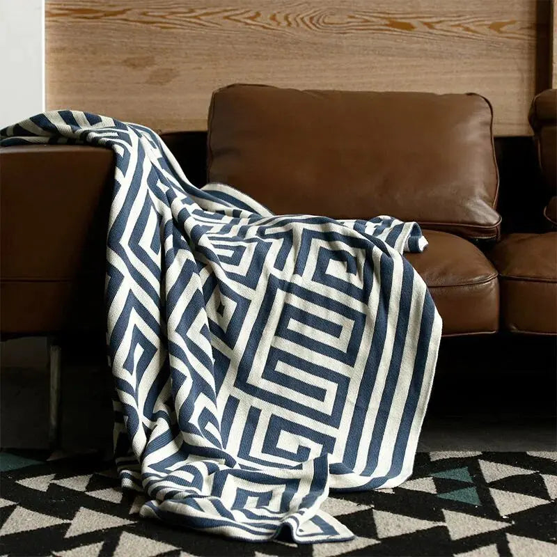 Modern Geometric Throw Blanket