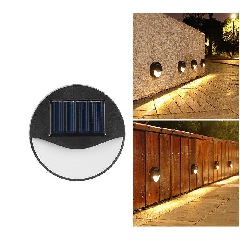 LED Solar - Outdoor Patio Step Lights, Round, Square, Waterproof