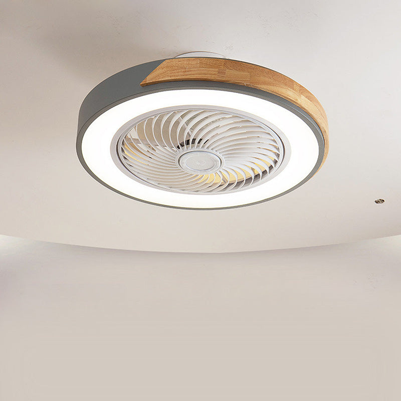 Miravique Wood Ceiling Fans With LED Lights