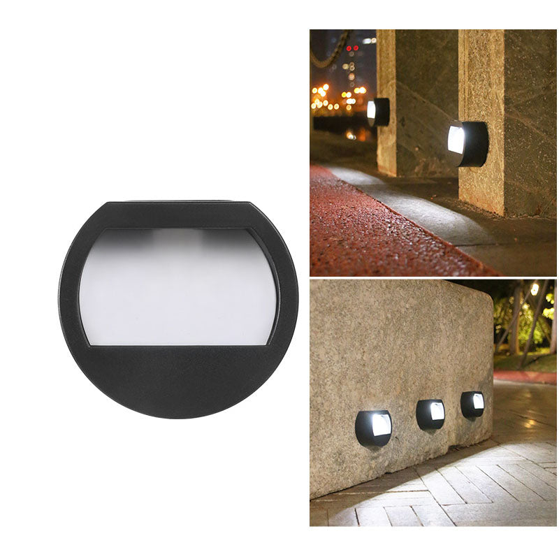 LED Solar - Outdoor Patio Step Lights, Round, Square, Waterproof