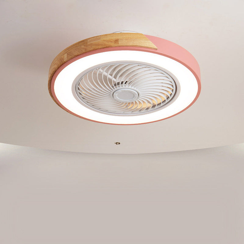 Miravique Wood Ceiling Fans With LED Lights