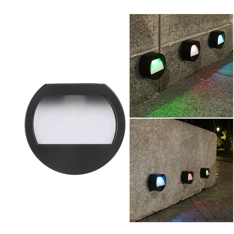 LED Solar - Outdoor Patio Step Lights, Round, Square, Waterproof