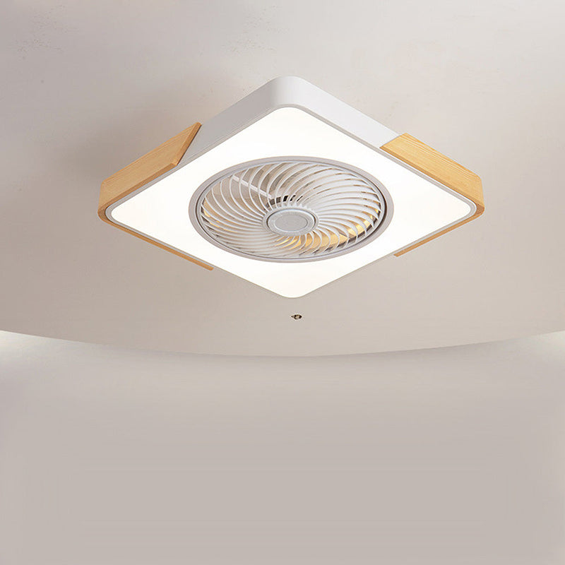 Miravique Wood Ceiling Fans With LED Lights