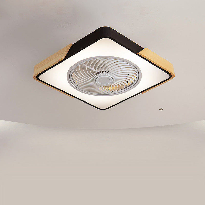 Miravique Wood Ceiling Fans With LED Lights