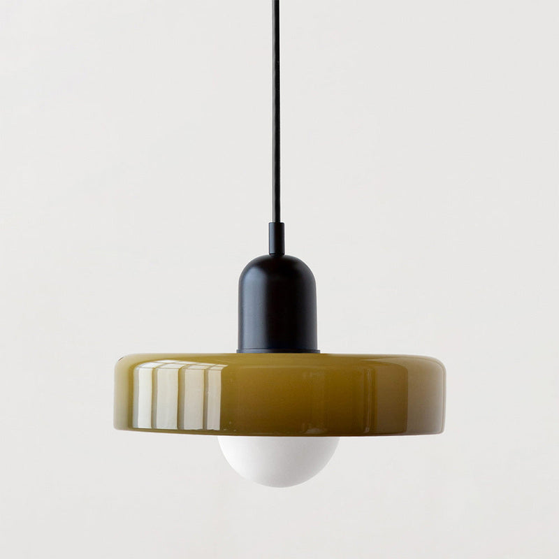 Bauhaus Pendant Lamp – Colored Glass Stylish Design