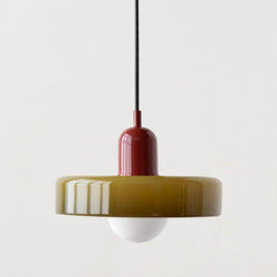 Bauhaus Pendant Lamp – Colored Glass Stylish Design