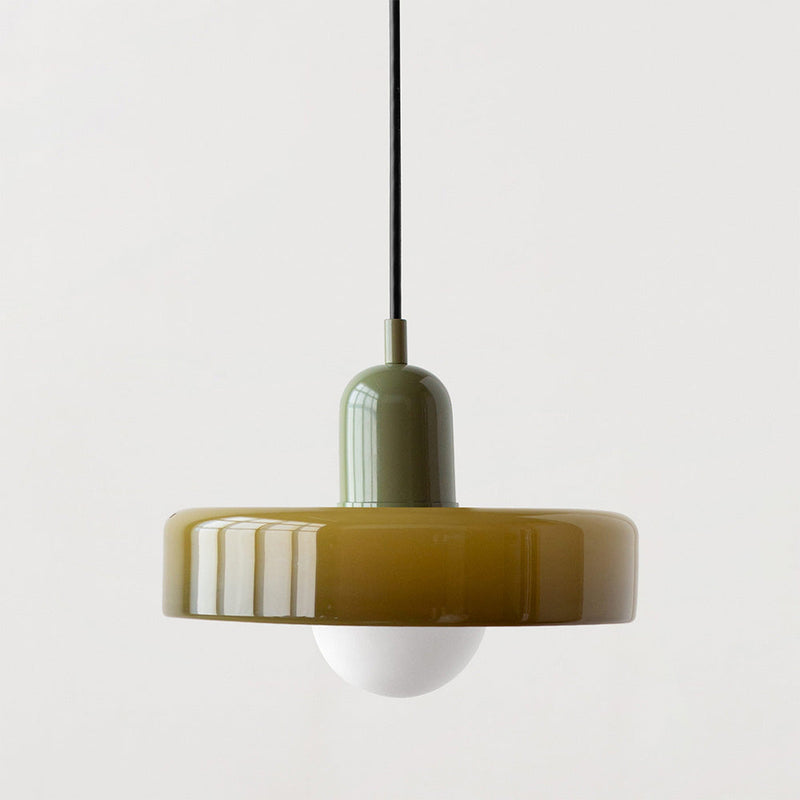 Bauhaus Pendant Lamp – Colored Glass Stylish Design