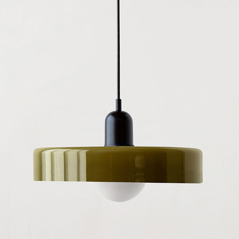 Bauhaus Pendant Lamp – Colored Glass Stylish Design