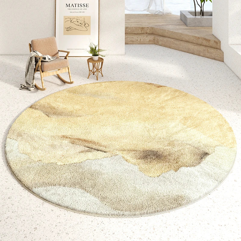 Luxury Minimalist Soft Round Rug