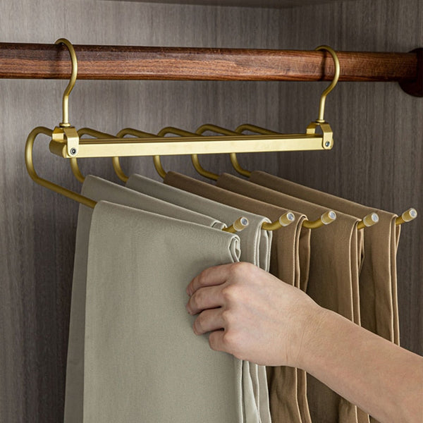 Miravique Aluminum Space Saving Pant Hangers