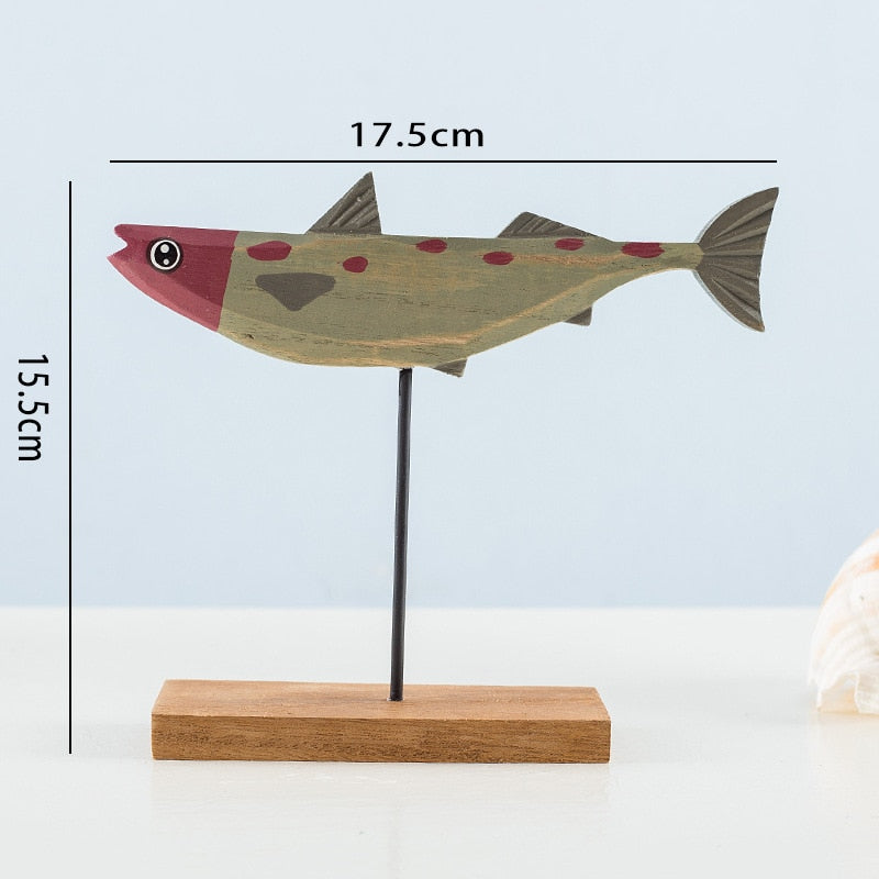 Wooden Fish Desktop Decoration
