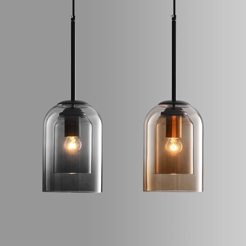 Miravique Double Glass Pendant Light