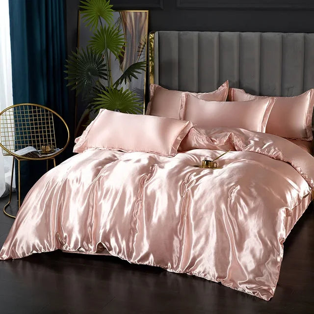 LuxeSilk Satin Bedding Set – Premium Silk Elegance