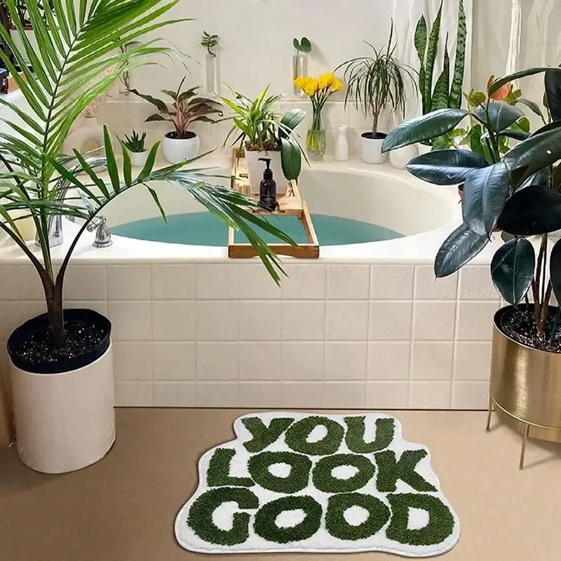 "You Look Good" Hand-Crafted Mat