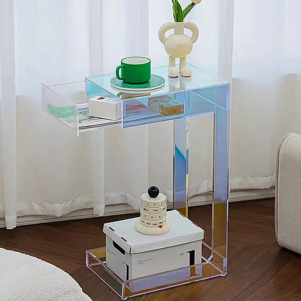 Nordic Designed Acrylic Drawer Side Table