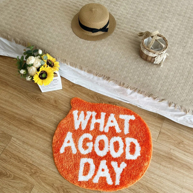 "What A Good Day" Hand-Crafted Mat