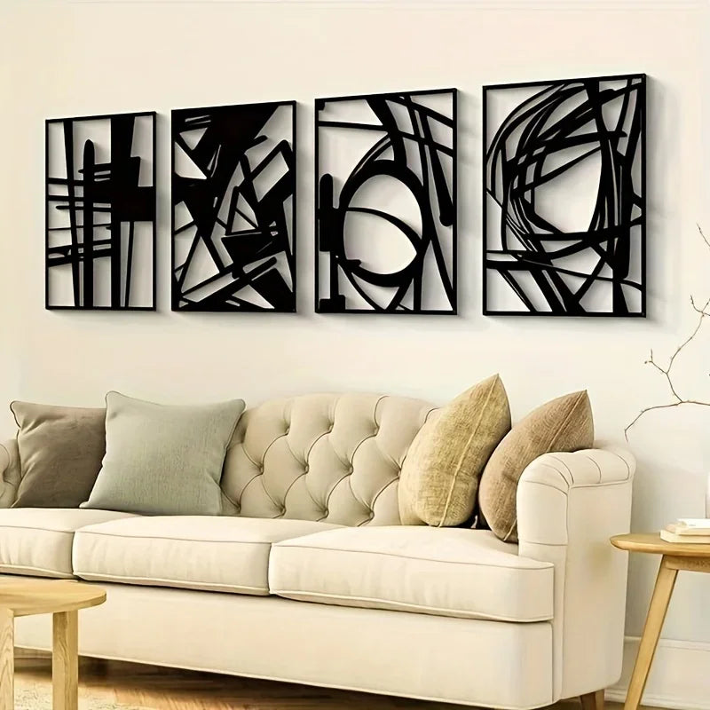 Minimalist Abstract Metal Wall Art