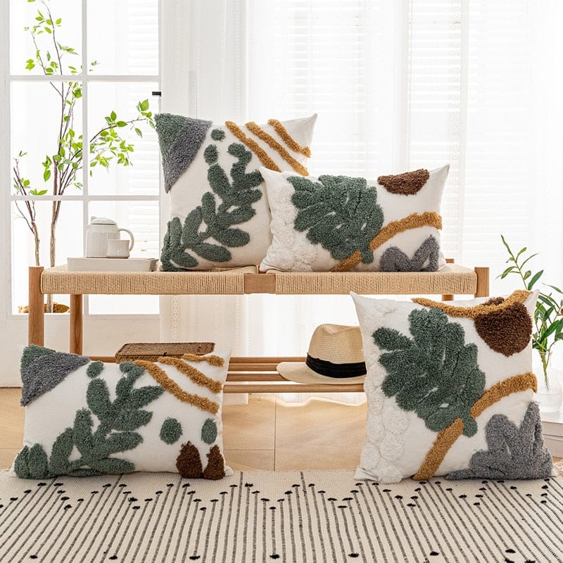 Foliage Tuft Pillow Cover