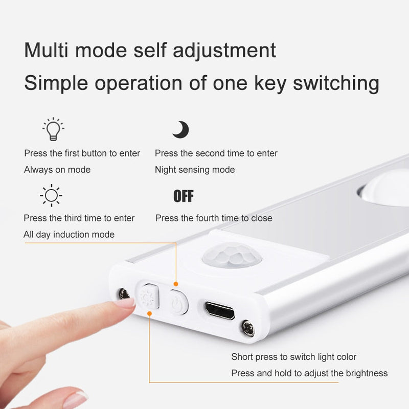 Miravique Rechargeable LED Cabinet Light With Motion Sensor