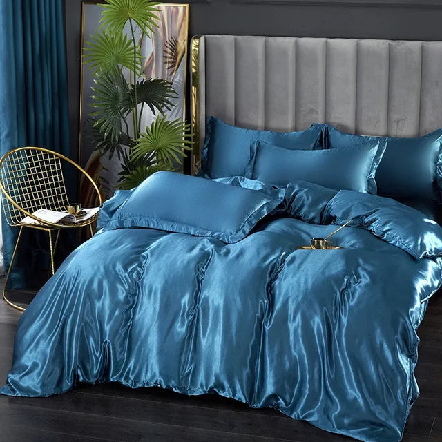 LuxeSilk Satin Bedding Set – Premium Silk Elegance