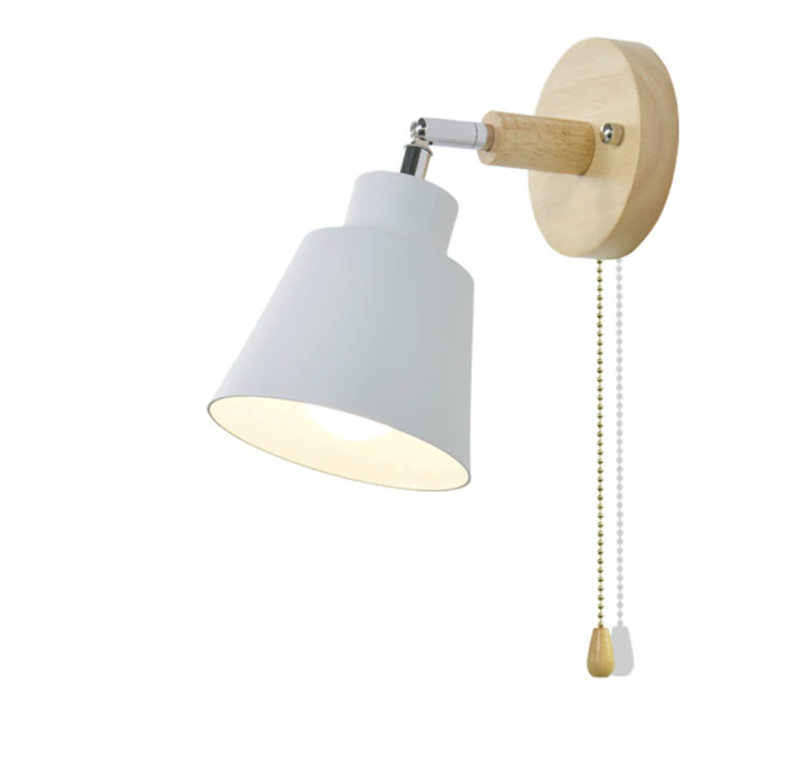 Rotating Collin Wall Lamp with Pull Chain Switch