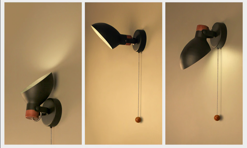 Miravique Adjustable Cord Wall-Mounted Reading Lamp – Modern Design, Energy-Efficient LED Light