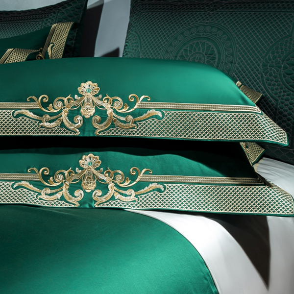 Miravique Veronese Green Luxury Egyptian Cotton Bedding Set