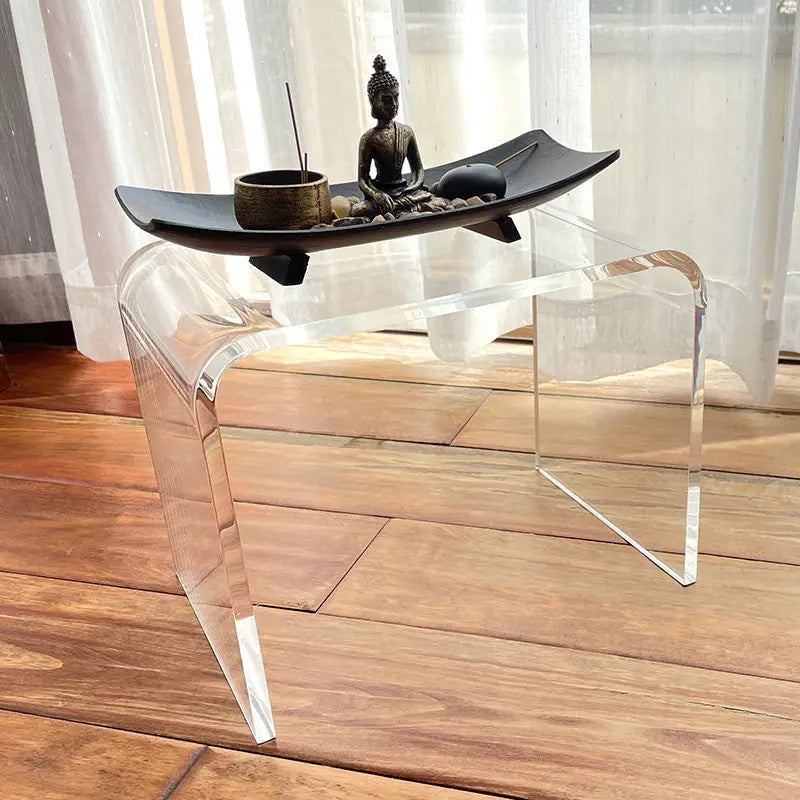 Acrylic Transparent Glass Multi-Purpose Side Table