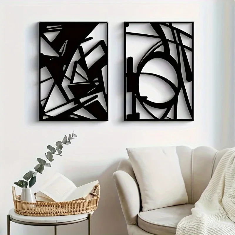 Minimalist Abstract Metal Wall Art