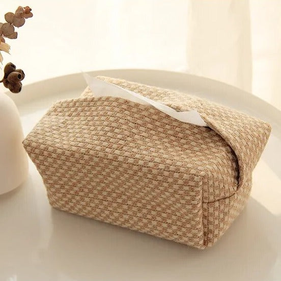 Retro Japanese Style Cotton Linen Tissue Holder