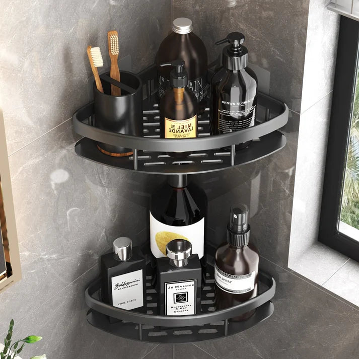 Rustproof Aluminum Corner Shelf Rack