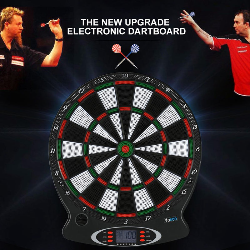 Professional Electronic Hanging Dartboard with LCD Scoreboard