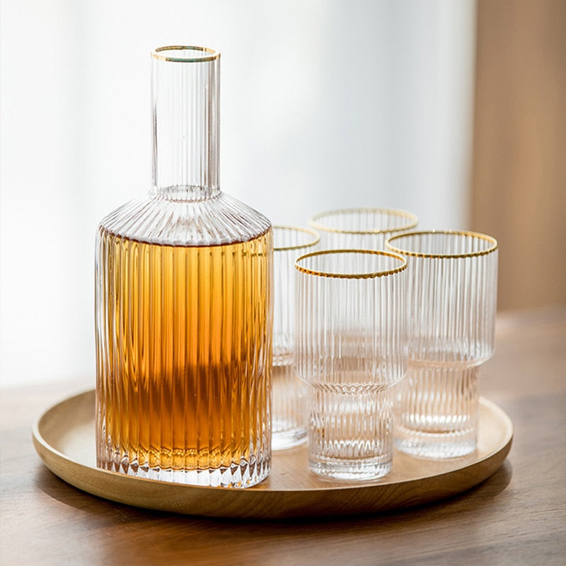 Jules Ripple Carafe and Glass Set