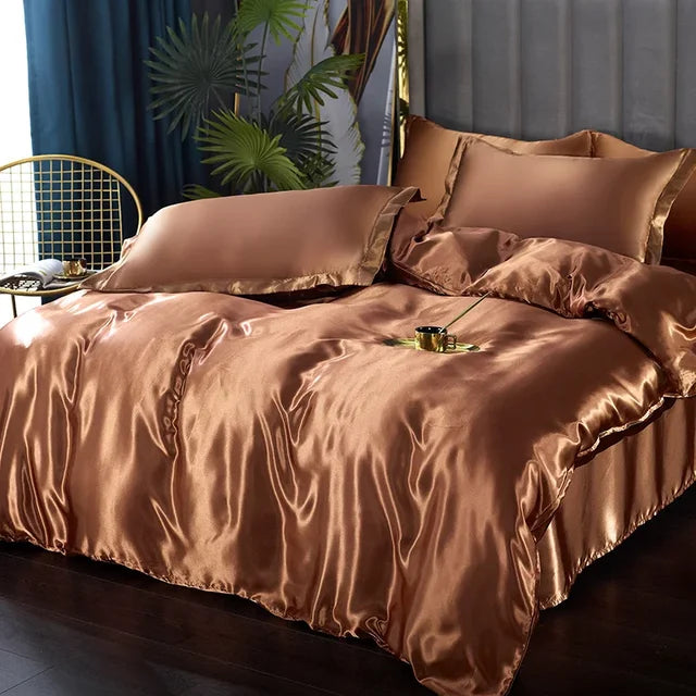 LuxeSilk Satin Bedding Set – Premium Silk Elegance