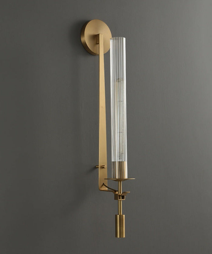 Miravique - Modern Fluted Glass Wall Sconce