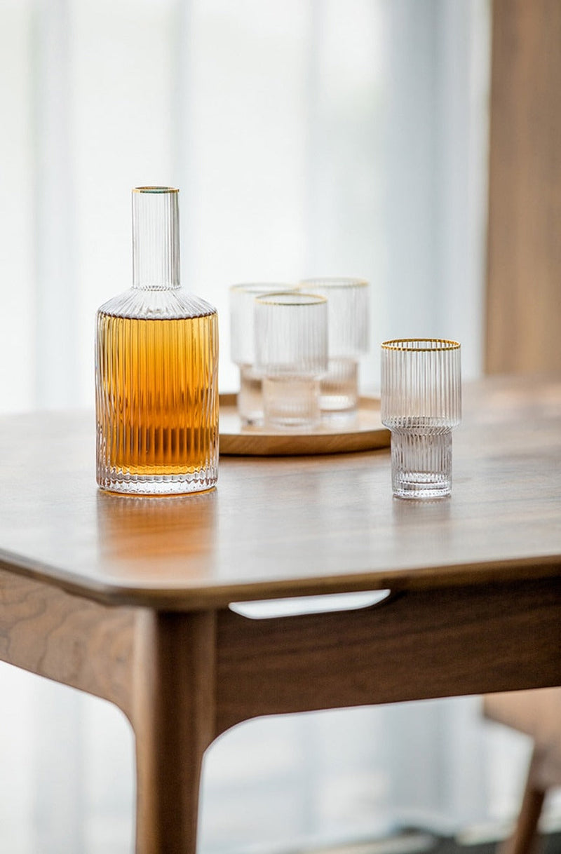 Jules Ripple Carafe and Glass Set