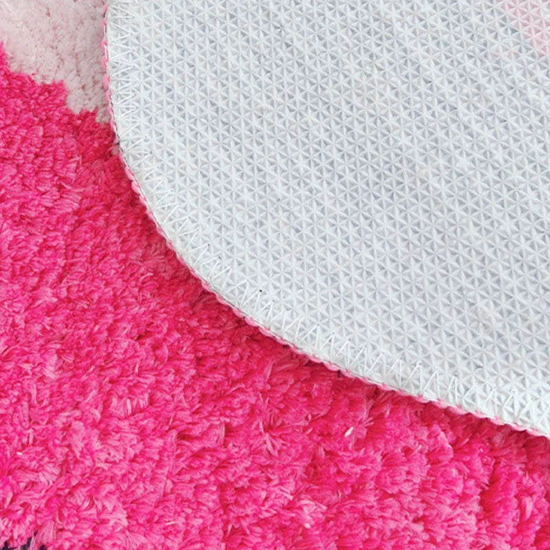 Pink Wave Tufted Runner Rug