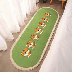 Little Duck Chicken Family Plush Rug - Anti-Slip Kids’ Bedroom Carpet