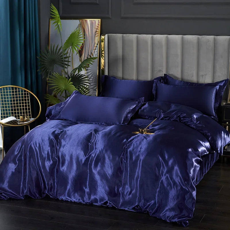 LuxeSilk Satin Bedding Set – Premium Silk Elegance