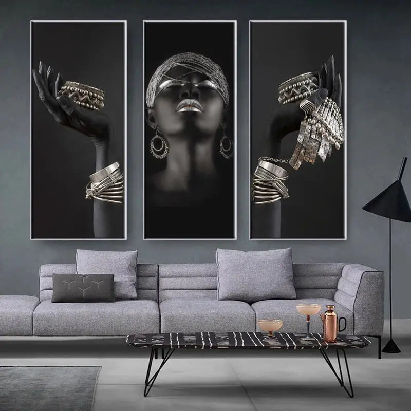 Silver Lady Canvas Art