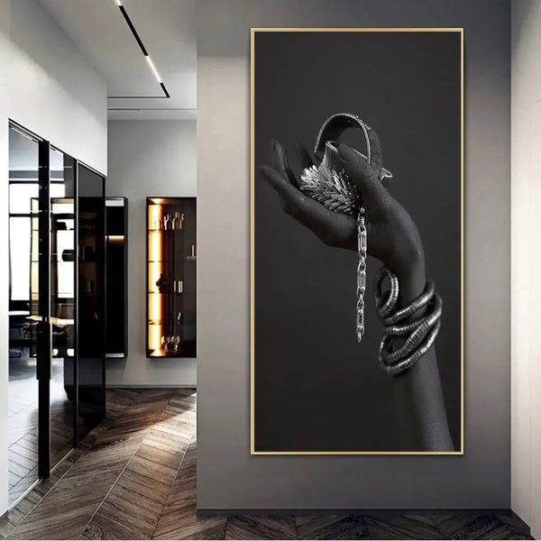 Silver Lady Canvas Art